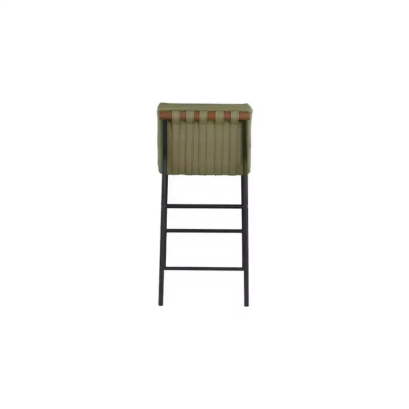 Meridian Furniture,Burke Green Vegan Leather Counter Stool