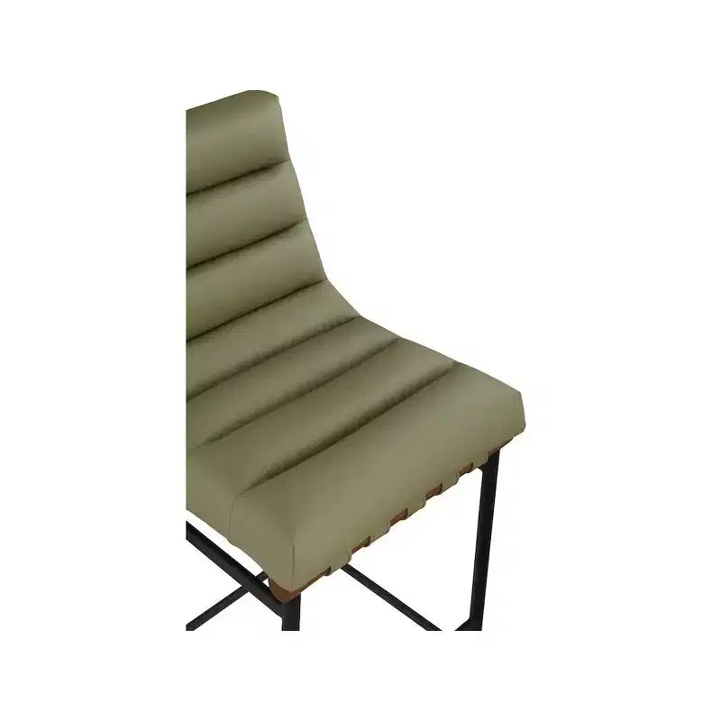 Meridian Furniture,Burke Green Vegan Leather Counter Stool