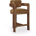 Meridian Furniture,Sacha Saddle Velvet Stool