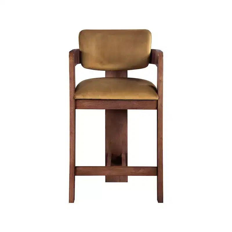 Meridian Furniture,Sacha Saddle Velvet Stool