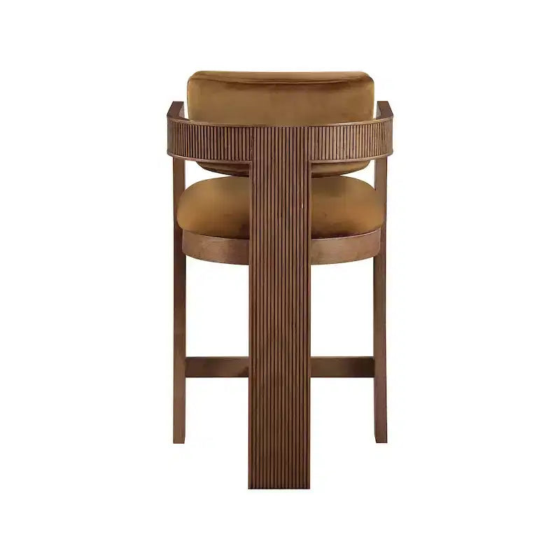 Meridian Furniture,Sacha Saddle Velvet Stool