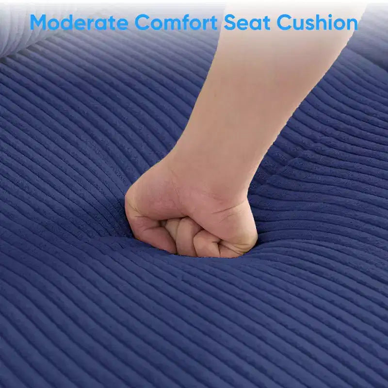 Mjkone Corduroy U-Shape Modular Convertible Sectional Sofa Couch,Upholstered 4-Seater Sofa with Movable Ottoman