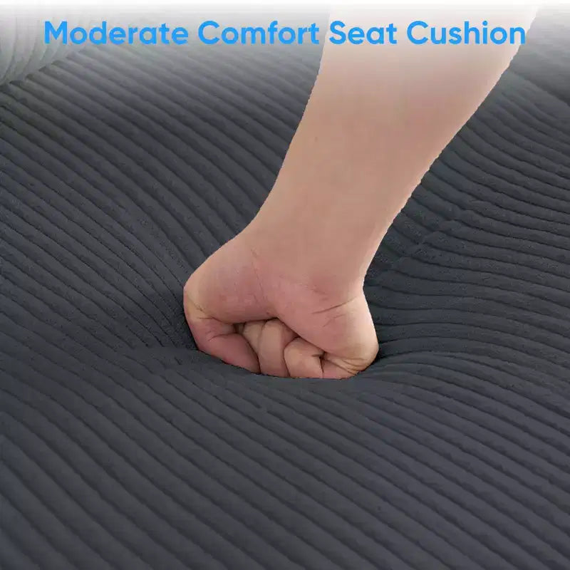 Mjkone Corduroy U-Shape Modular Convertible Sectional Sofa Couch,Upholstered 4-Seater Sofa with Movable Ottoman