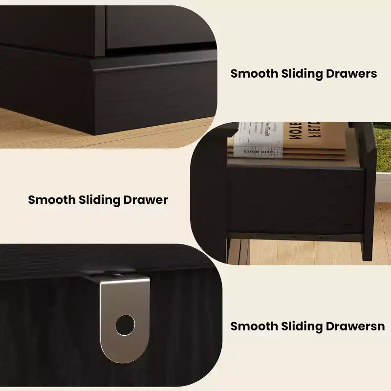 8 Drawer Dressers for Bedroom, Chest of Drawers with Deep Drawers, Large Double Dresser for Closet with Wide Top, Horizontal Wooden Dresser for Living