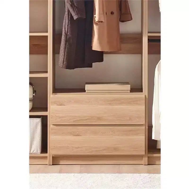 HomeStock Prosper Freestanding Walk in Wood Closet System