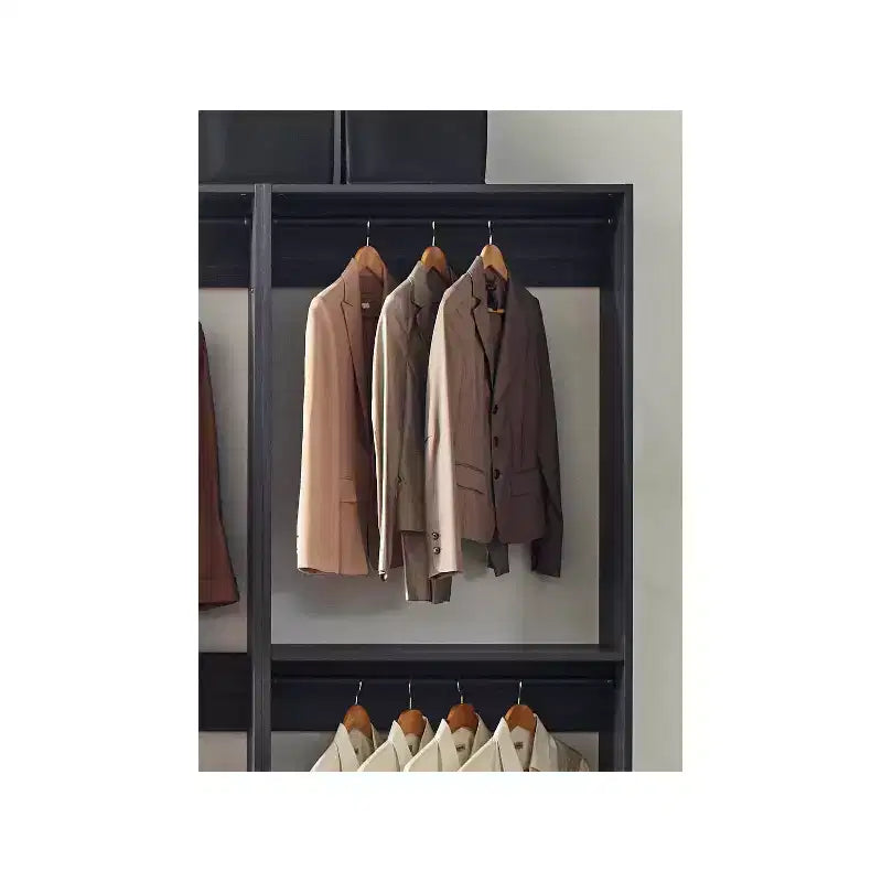 HomeStock Prosper Freestanding Walk in Wood Closet System