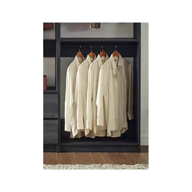 HomeStock Prosper Freestanding Walk in Wood Closet System