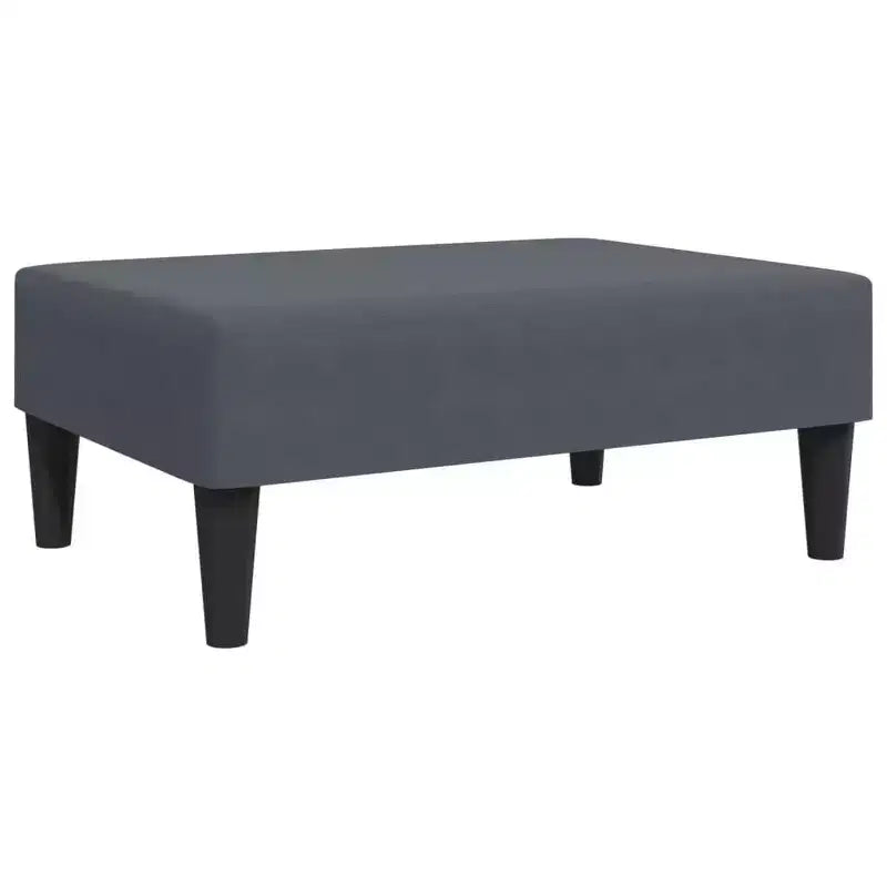 vidaXL 2-Piece Convertible Sofa Bed Set with Footstool in Luxurious Dark Gray Velvet, Versatile Furniture for Living Room or Den