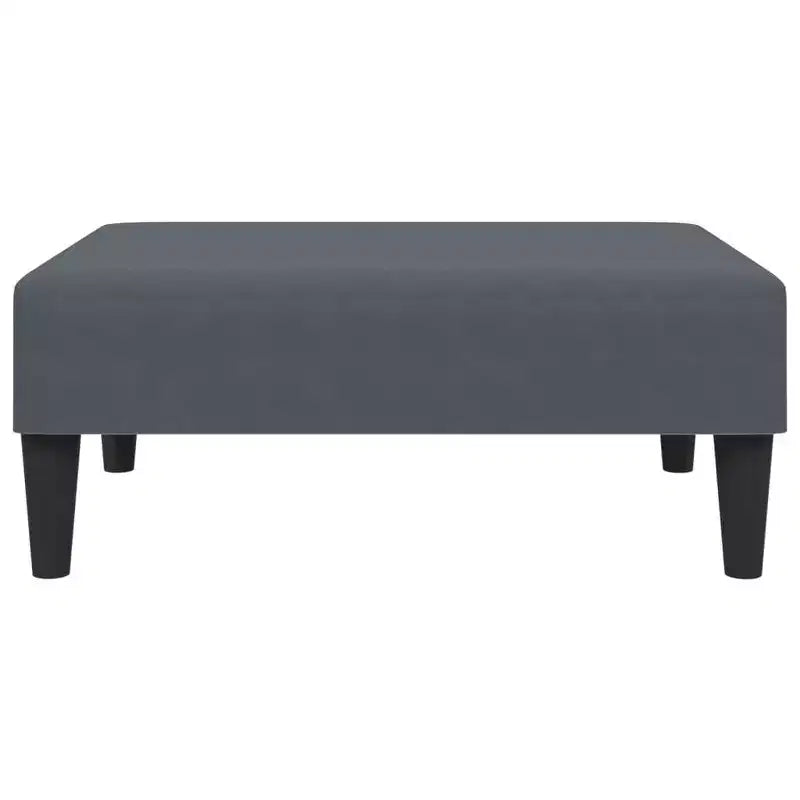 vidaXL 2-Piece Convertible Sofa Bed Set with Footstool in Luxurious Dark Gray Velvet, Versatile Furniture for Living Room or Den