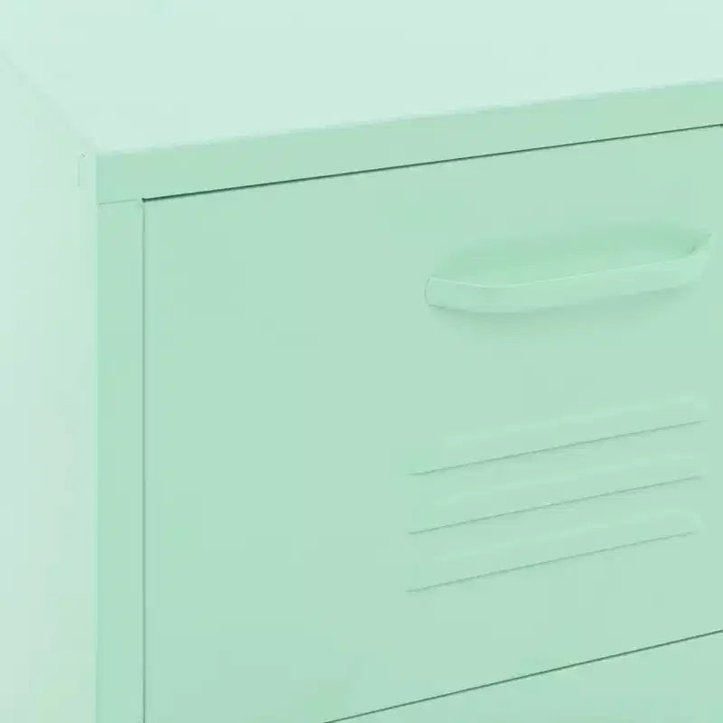 vidaXL Storage Cabinet Navy Blue Steel Medium Adjustable Feet - Mint