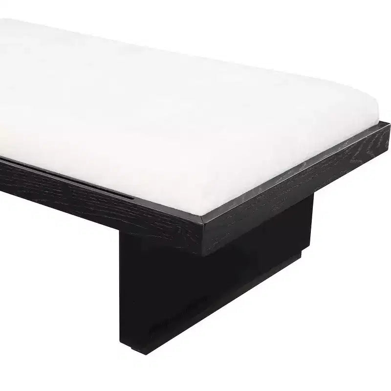 Meridian Furniture,Arlington Chenille Fabric Bench
