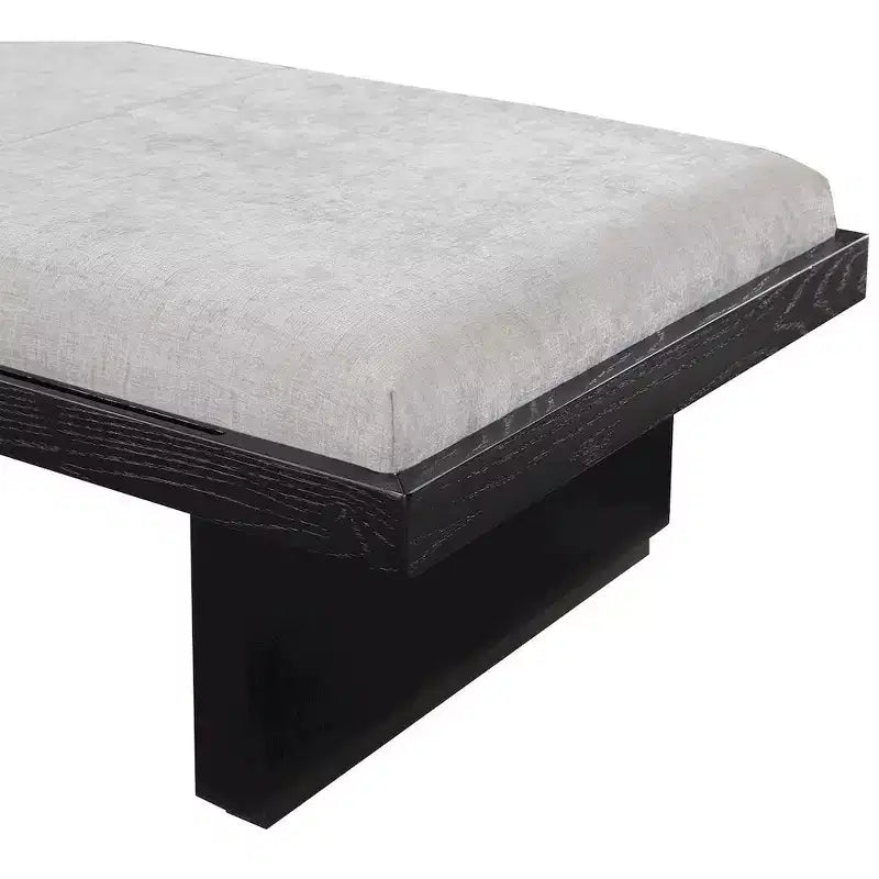Meridian Furniture,Arlington Chenille Fabric Bench