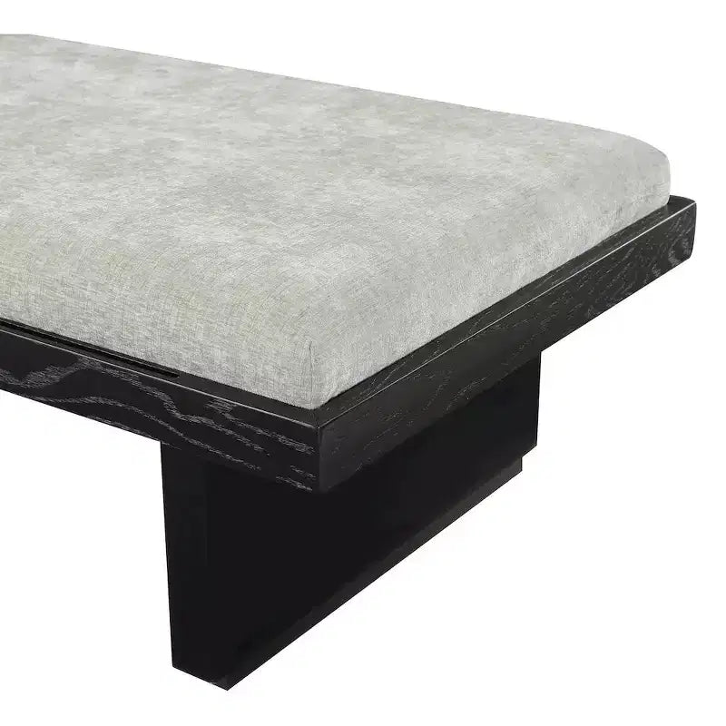 Meridian Furniture,Arlington Chenille Fabric Bench
