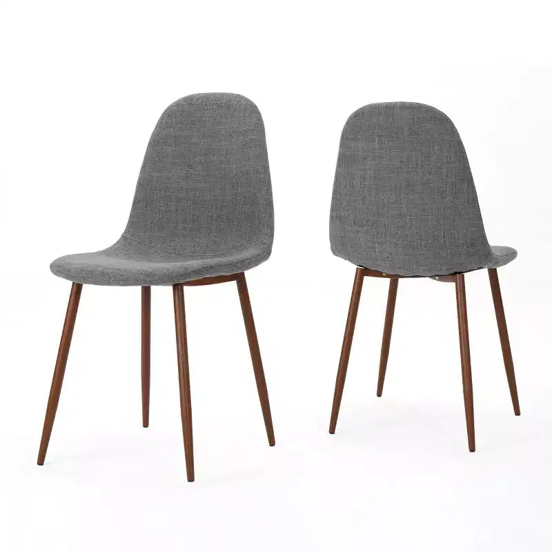 GDFStudio Haleigh Mid-Century Modern Fabric Upholstered Dining Chairs (Set of 2)