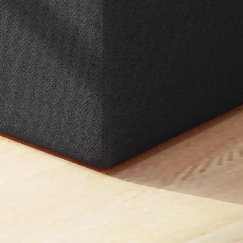 GDFStudio Brooks Contemporary Fabric Tufted Square Ottoman