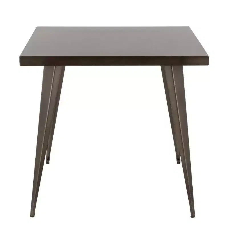 Okak Square Dining Table Kitchen Table Industrial Dining Table in Antique for Dining Room