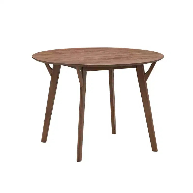 Okak 42 Round Wooden Dining Table Kitchen Table Dining Table for 4 for Dining Room