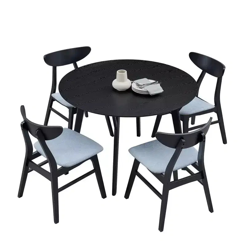 Okak 42 Round Wooden Dining Table Kitchen Table Dining Table for 4 for Dining Room