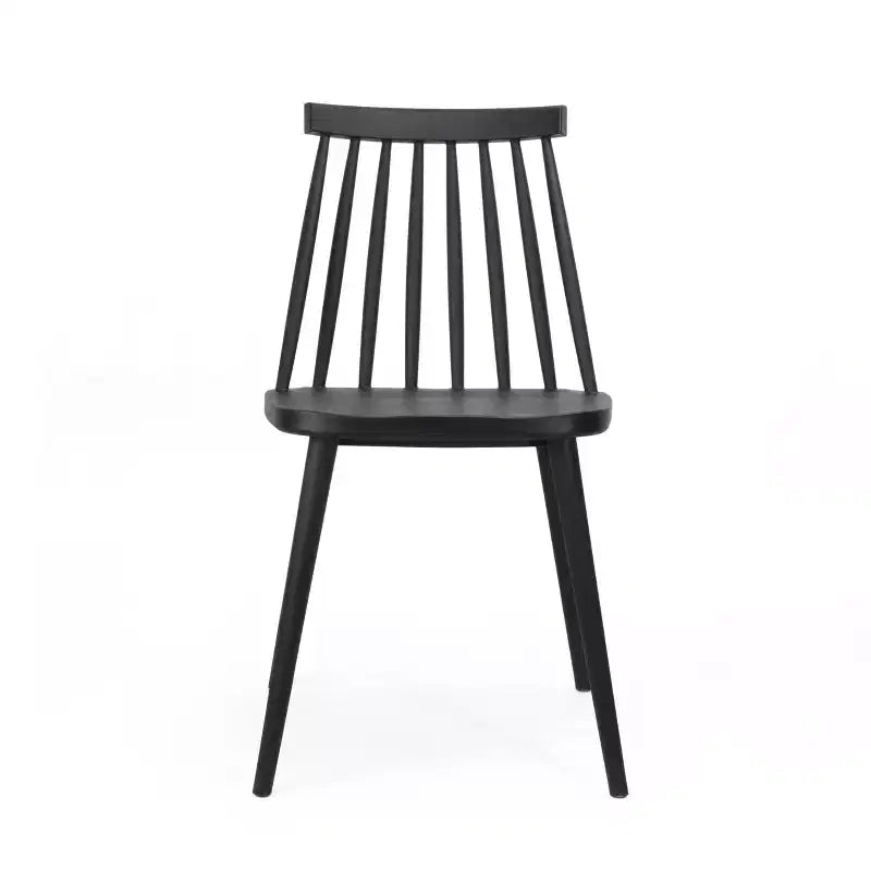 GDFStudio Boyd Farmhouse Spindle Back Plastic Dining Chairs (Set of 2)