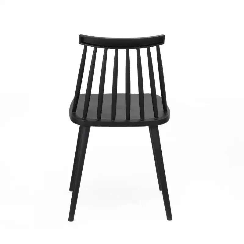 GDFStudio Boyd Farmhouse Spindle Back Plastic Dining Chairs (Set of 2)