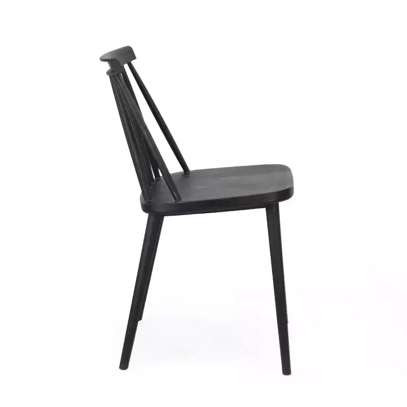 GDFStudio Boyd Farmhouse Spindle Back Plastic Dining Chairs (Set of 2)