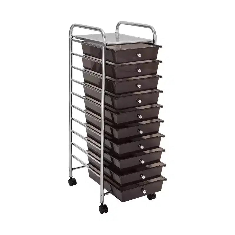 Seville Classics 10-Drawer Organizer Rolling Storage Cart