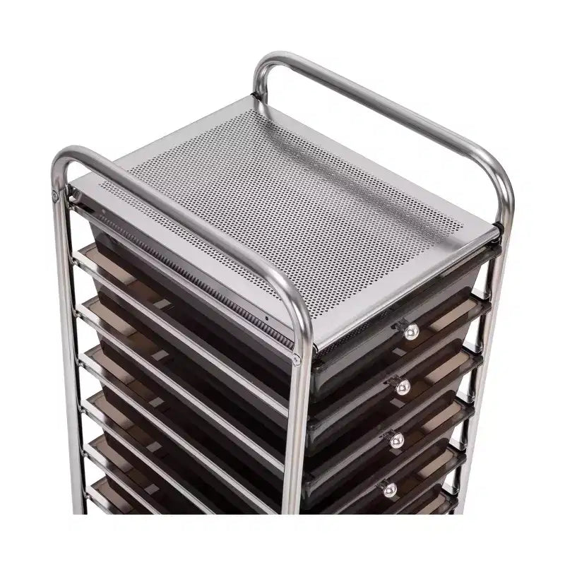 Seville Classics 10-Drawer Organizer Rolling Storage Cart