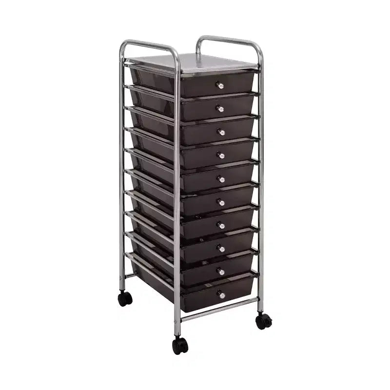 Seville Classics 10-Drawer Organizer Rolling Storage Cart