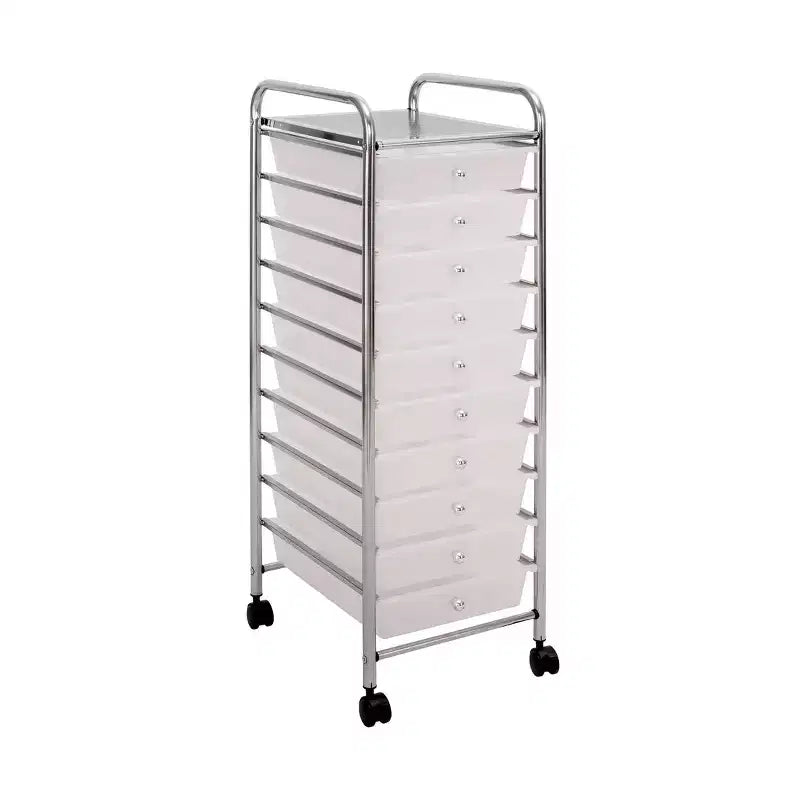 Seville Classics 10-Drawer Organizer Rolling Storage Cart