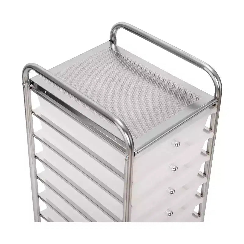Seville Classics 10-Drawer Organizer Rolling Storage Cart