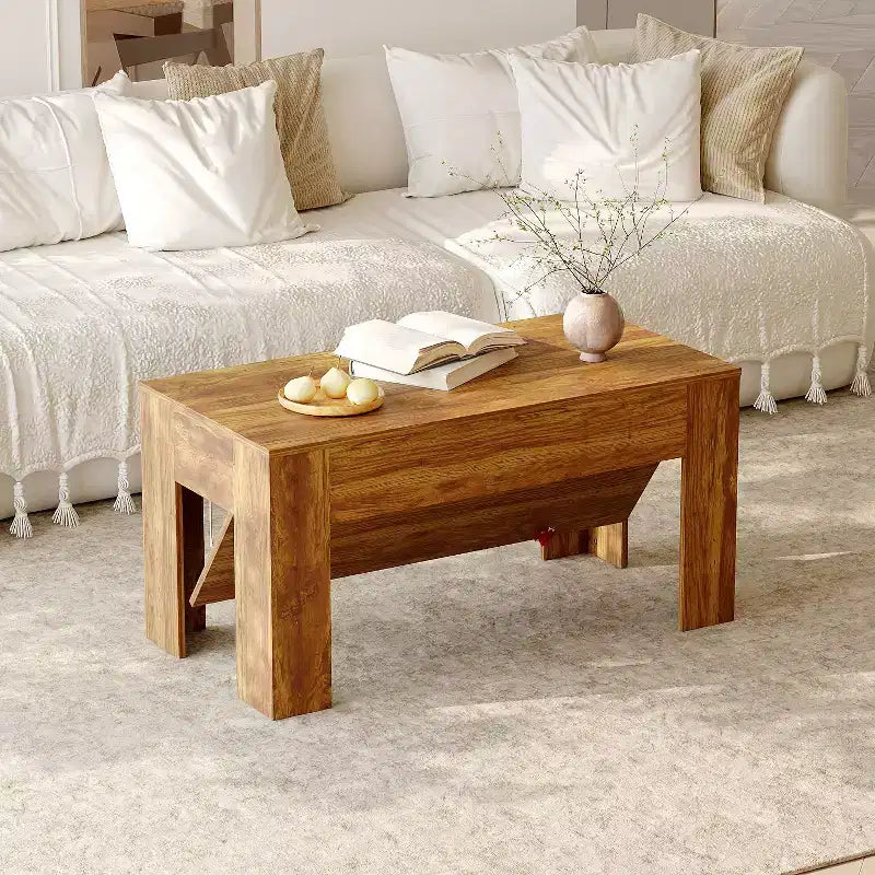 Multi-Function Center Table with Hidden Storage and Tactical Features Coffee Table Kids Desk Small Table
