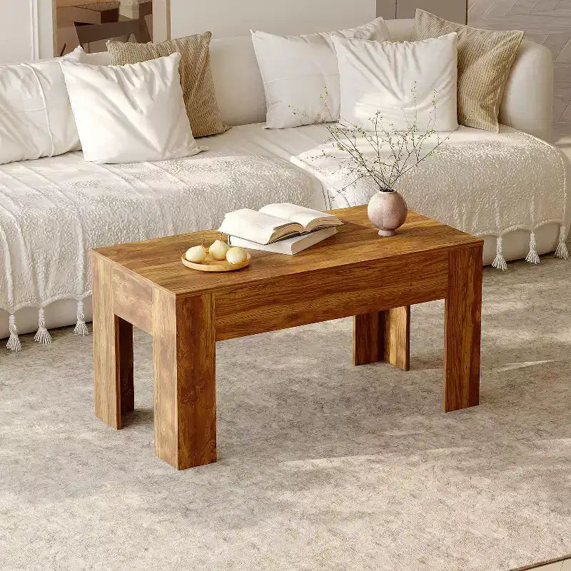Multi-Function Center Table with Hidden Storage and Tactical Features Coffee Table Kids Desk Small Table
