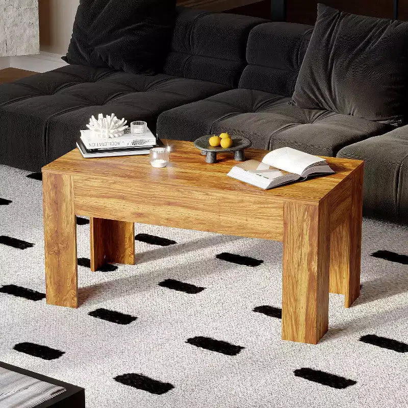 Multi-Function Center Table with Hidden Storage and Tactical Features Coffee Table Kids Desk Small Table
