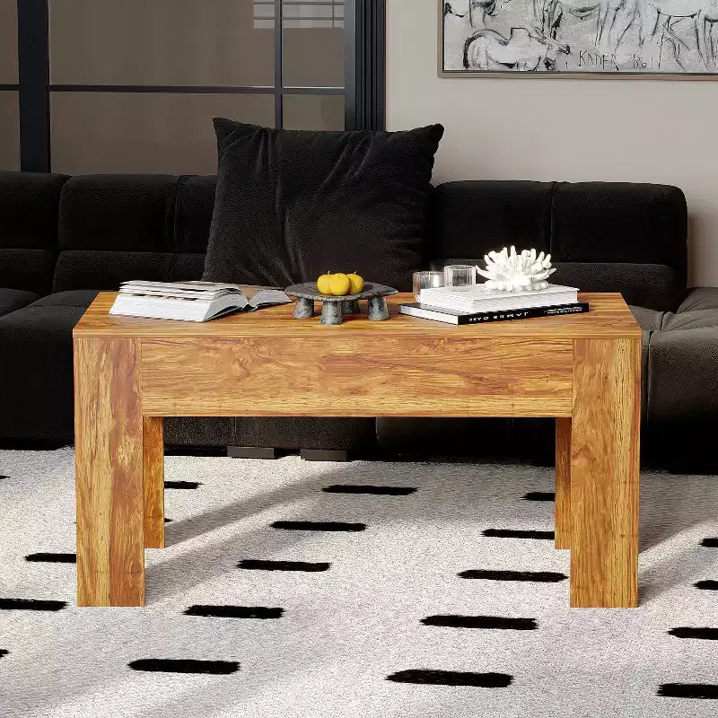 Multi-Function Center Table with Hidden Storage and Tactical Features Coffee Table Kids Desk Small Table