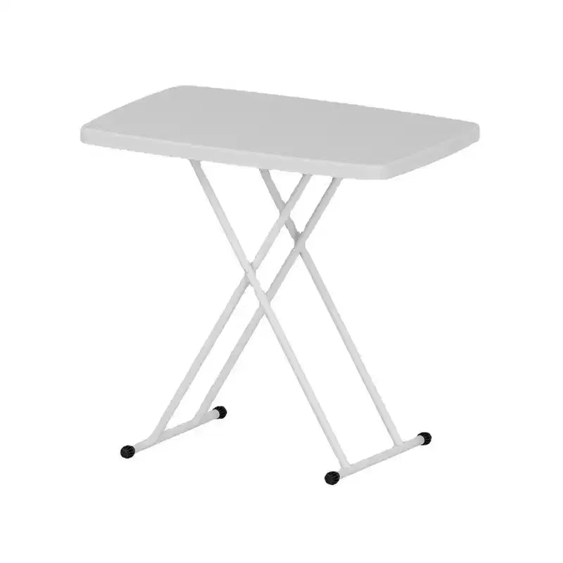 Small Camping Personal Folding Table, Lightweight Portable Folding Desk, Heavy Duty Utility Table, Adjustable Height Small Plastic Table for Camping