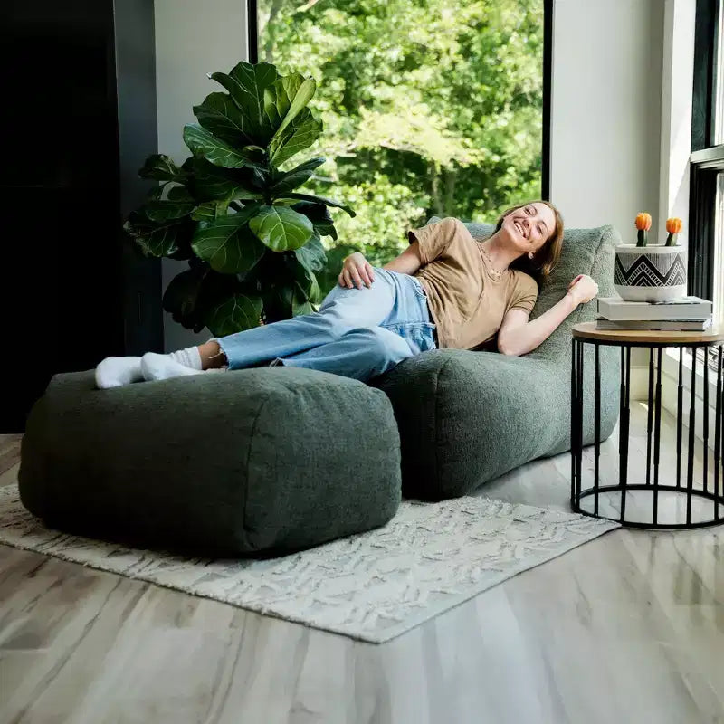 Big Joe Modora Foam-Filled Structured Bean Bag Chair Lounger, All Ages
