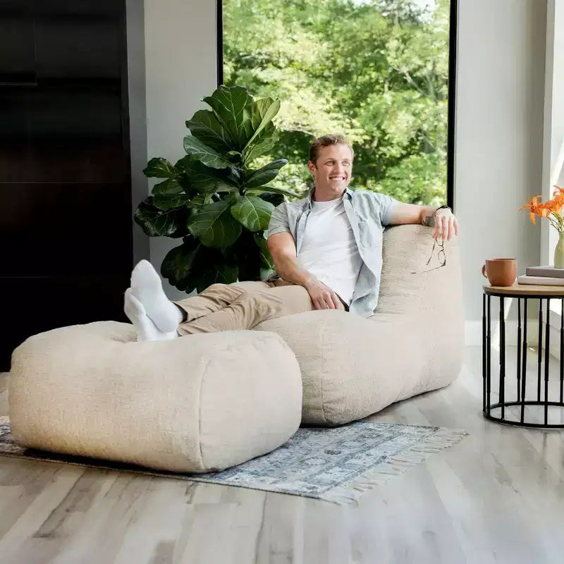 Big Joe Modora Foam-Filled Structured Bean Bag Chair Lounger, All Ages
