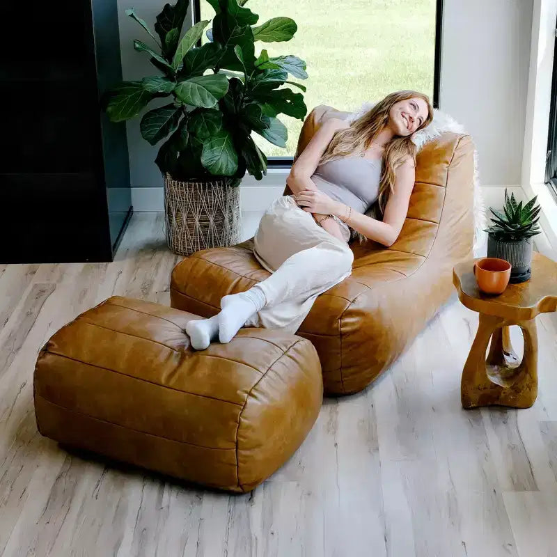 Big Joe Modora Foam-Filled Structured Bean Bag Chair Lounger, All Ages