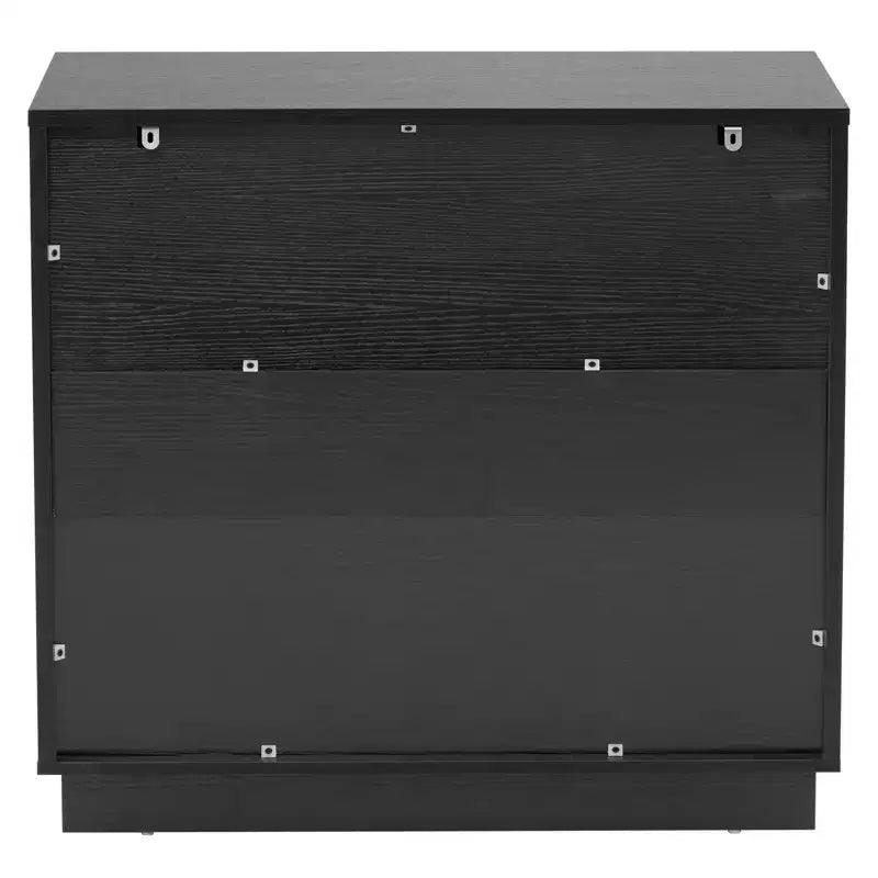 Karl Home 4-Drawer Black MDF (Medium-Density Fiberboard) 28.35in. W Nightstands