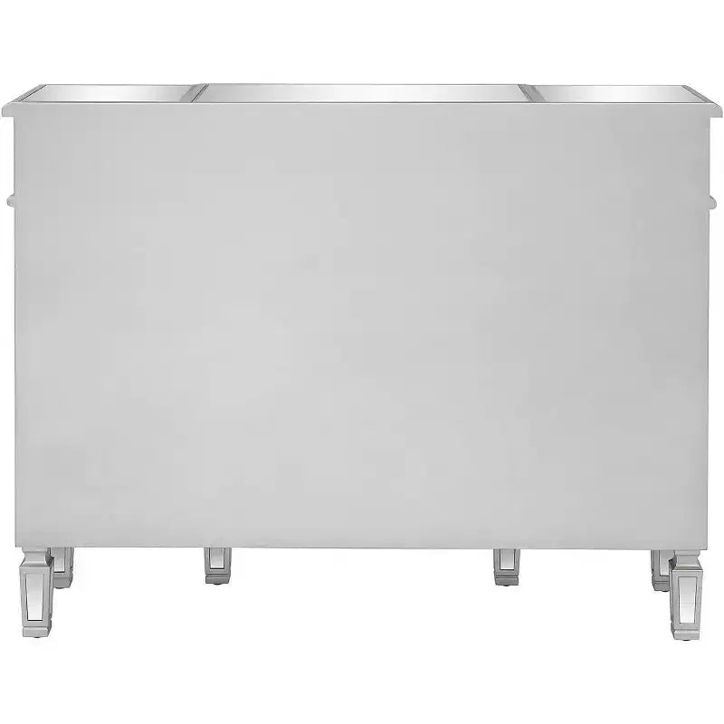 Karl Home 3-Drawer Silver MDF (Medium-Density Fiberboard) 48.03in. W Chest of Drawer