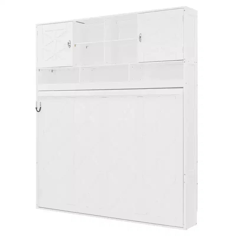 Merax Queen Size Wall Murphy Bed with Ample Storage