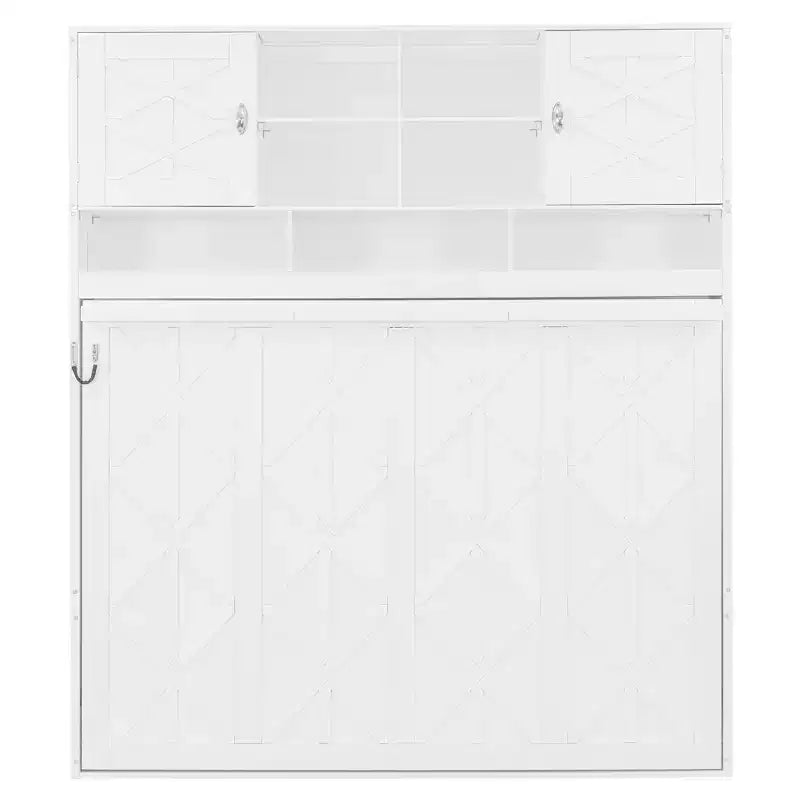 Merax Queen Size Wall Murphy Bed with Ample Storage