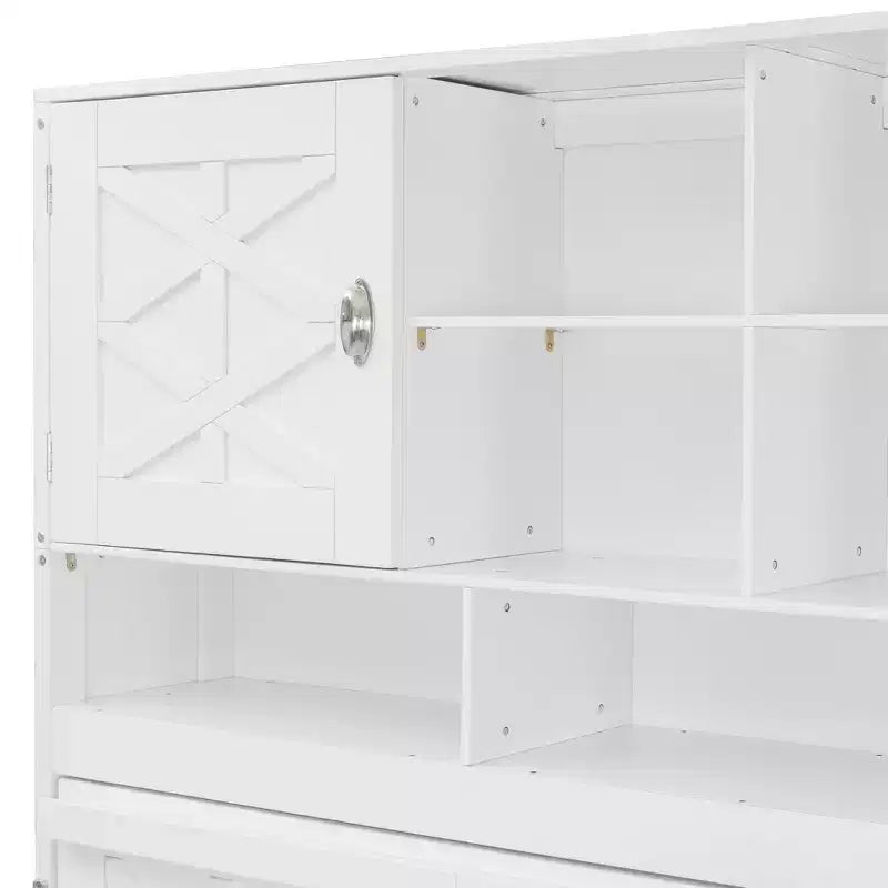 Merax Queen Size Wall Murphy Bed with Ample Storage