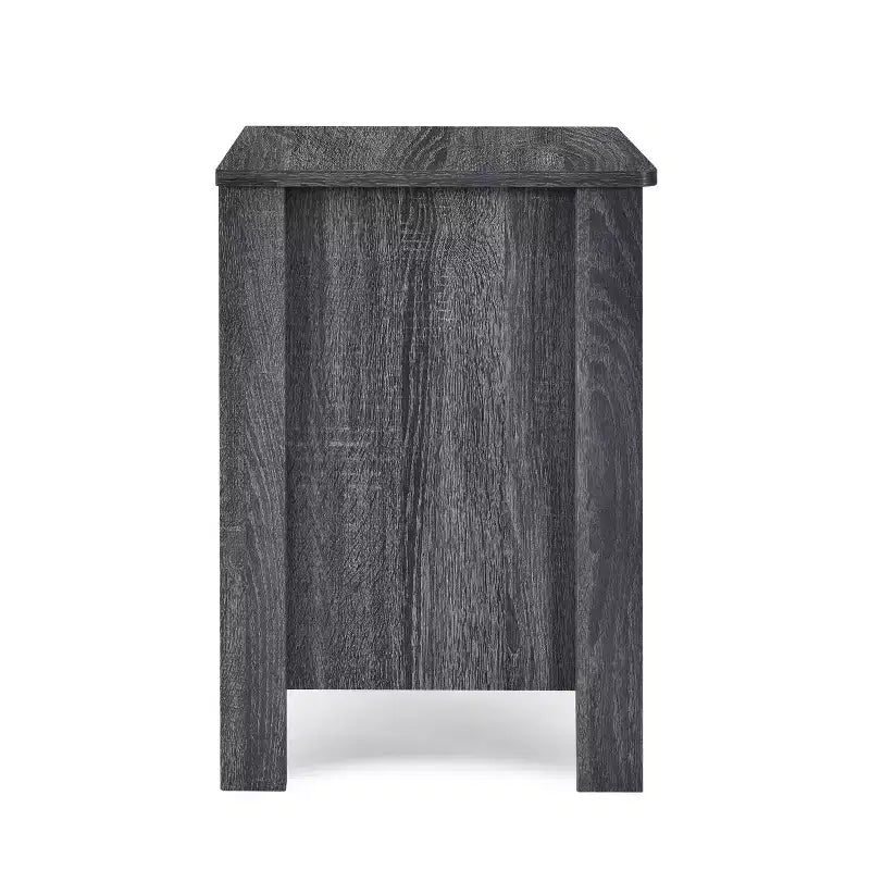 GDFStudio Titeca Contemporary 2 Drawer Wood Nightstands (Set of 2)