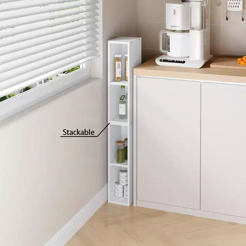 HOMLUX 2-Tier Adjustable Storage Bookcase Space Saving for Laundry Closet Bathroom