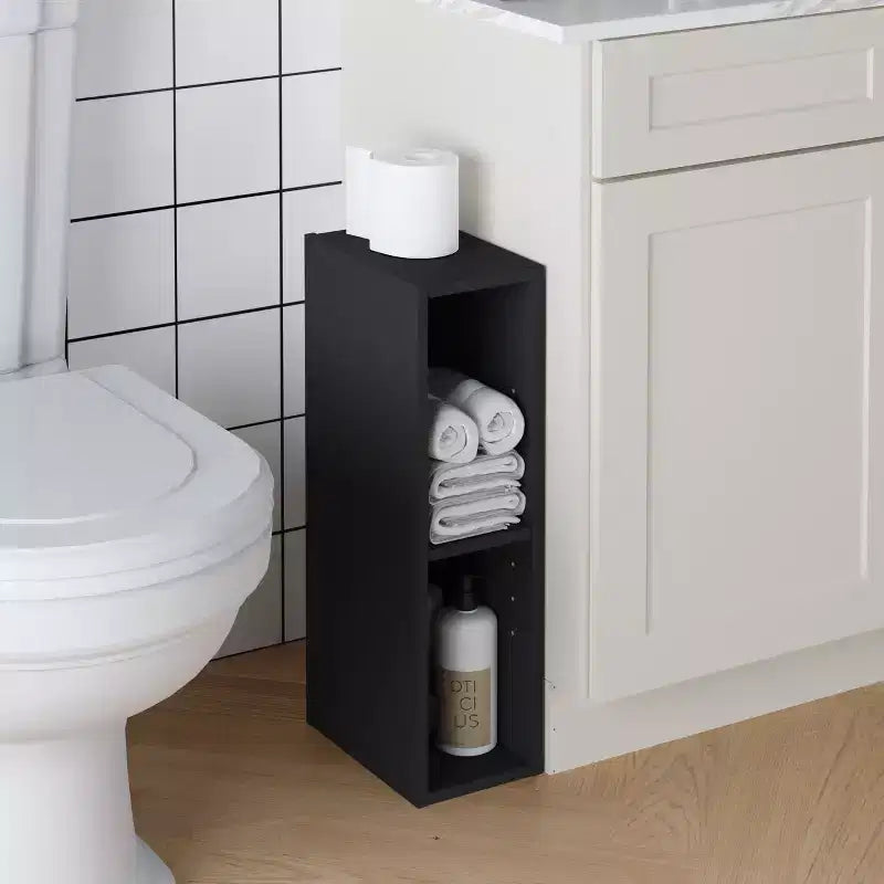 HOMLUX 2-Tier Adjustable Storage Bookcase Space Saving for Laundry Closet Bathroom
