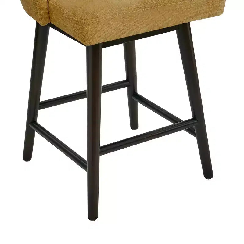Spruce&Spring Upholstered Counter Height Swivel Bar Stools