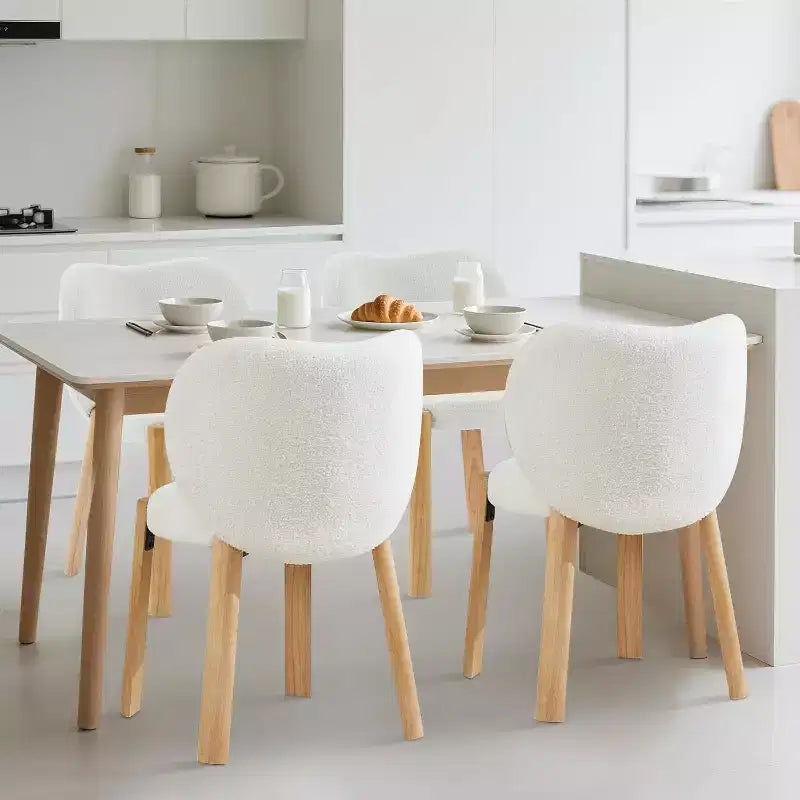 Cute Vanity Chair with Love Backrest, Modern Makeup Vanity Stool Teddy Fabric for Dressing Home Office Bedoom Dinning Room and Living Room