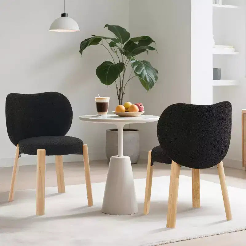 Cute Vanity Chair with Love Backrest, Modern Makeup Vanity Stool Teddy Fabric for Dressing Home Office Bedoom Dinning Room and Living Room