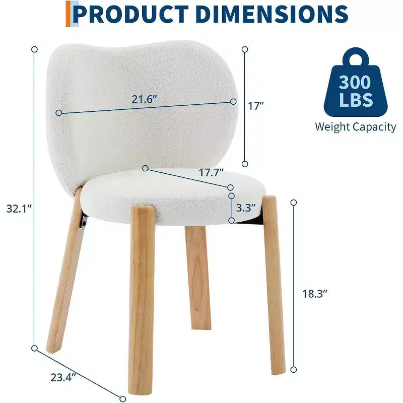 Cute Vanity Chair with Love Backrest, Modern Makeup Vanity Stool Teddy Fabric for Dressing Home Office Bedoom Dinning Room and Living Room